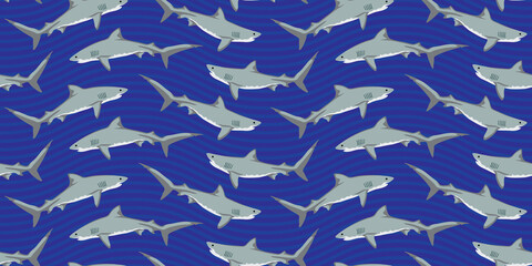 Shark Seamless Pattern 14