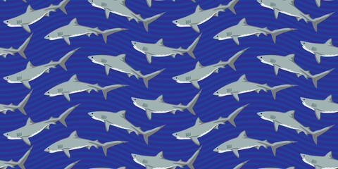 Shark Seamless Pattern 13