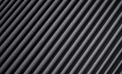 Black striped texture, ribbed metal background