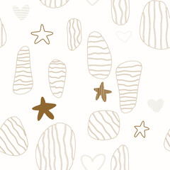 Cute seamless pattern with stars, stripes for t-shirt print, textile, patch, kid product, pillow, gift. vector illustration. Scandinavian Seamless Pattern. Abstract Textile Pattern