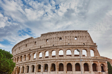 Fototapeta na wymiar Colosseum in Rome without people