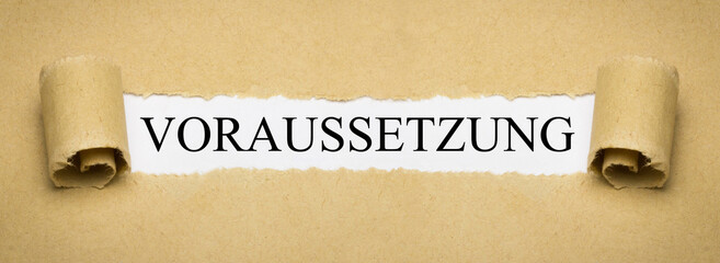 Voraussetzung