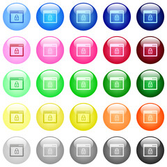Unlock application icons in color glossy buttons