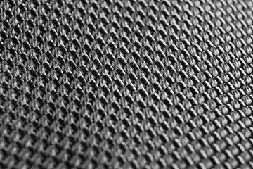 Macro shot black cotton fabric texture. Linen natural canvas texture with pattern. Fabric texture. Rough fabric background texture