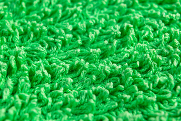 Macro shot green cotton fabric texture. Linen natural canvas texture with pattern. Fabric texture. Rough fabric background texture