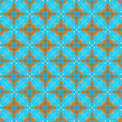 Muster Pattern Design blau Ornamental