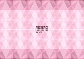 Polygon abstract on soft pink background. Light soft pink vector shining triangular pattern. An elegant bright illustration. The triangular pattern for your business design.