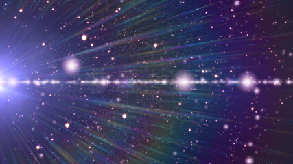 cosmos stars light lens flare