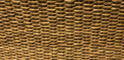 Seamless pattern realistic texture of woven rattan
