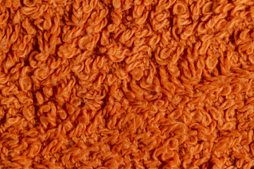 Macro shot red cotton fabric texture. Linen natural canvas texture with pattern. Fabric texture. Rough fabric background texture