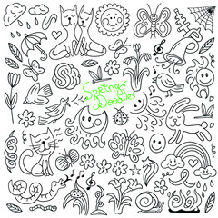 Spring doodles collection