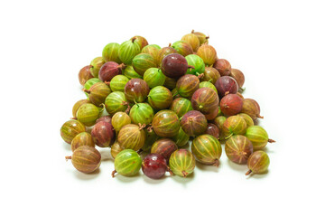 Gooseberry isolated on white background.