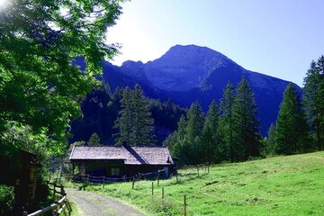 Haglhuette, karwendel, tirol, austria