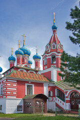 Fototapeta na wymiar Church of Tsarevich Dmitry on the Blood in Uglich