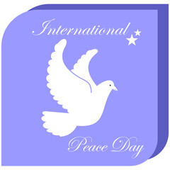 Fototapeta na wymiar Vector illustration of International Peace Day. Great for Greeting Cards, Emblems and Banners