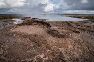 Haukadalur, The Valley Of The Geysers in Iceland