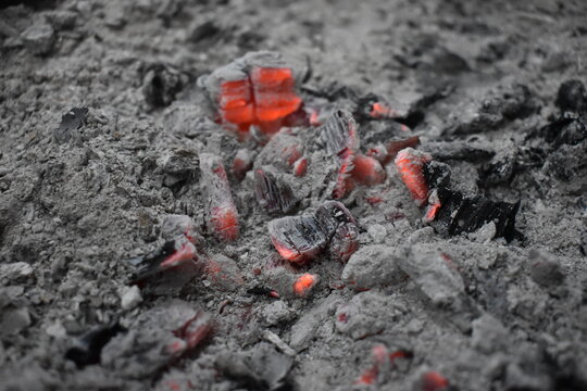 Beautiful picture of burn coal at home nainital