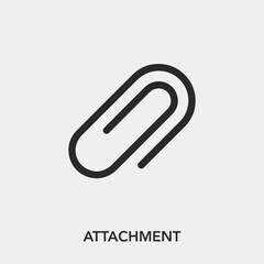 attachment icon vector sign symbol