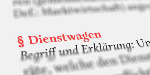 Dienstwagen rechtlich erklärt