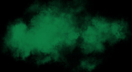 Kelly Fog or smoke color isolated background for effect, text or copyspace.