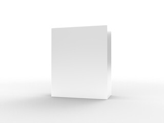 box mockup with white background