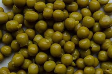 Diced salad products. Detailed recipe. peas