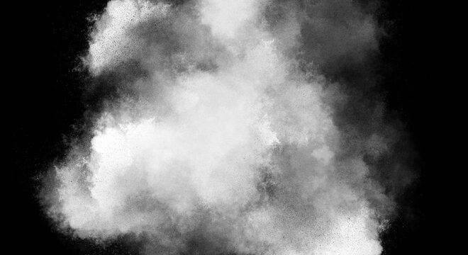 White Fog or smoke color isolated background for effect, text or copyspace.