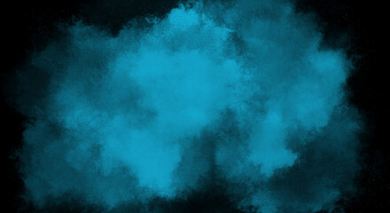 Aqua Fog or smoke color isolated background for effect, text or copyspace.
