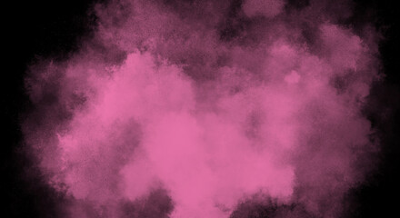 Bubblegum Fog or smoke color isolated background for effect, text or copyspace.