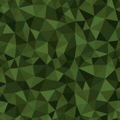 Vector trendy low poly seamless pattern. Camouflage polygonal background