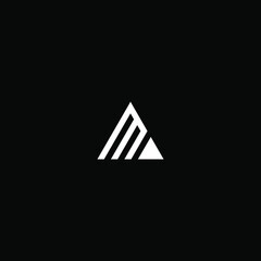 m letter vector logo abstract