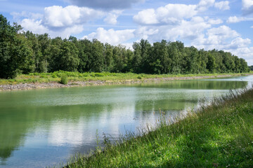 Fototapeta na wymiar Dortmund-Ems-Kanal, Senden, Münsterland, Nordrhein-Westfalen, Deutschland