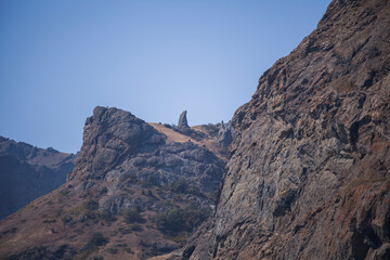 mountain top view in crimea