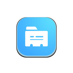 Obraz premium Folder - Button