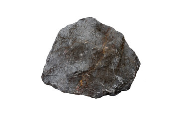 Raw of Limestone sedimentary rock isolated on a white background