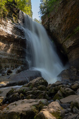 Minors Fall at Pictured Rock National Lakeshore in summer Michigan