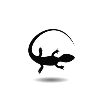 recommend clip art: Gecko Tattoo, Lizard Reptile icon with shadow