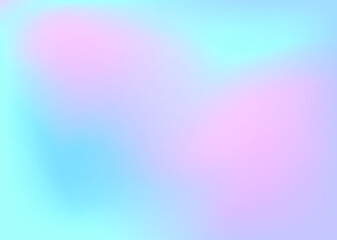 Abstract blurred gradient background. Creative modern concept, vector illustration. Holographic spectrum for cover.