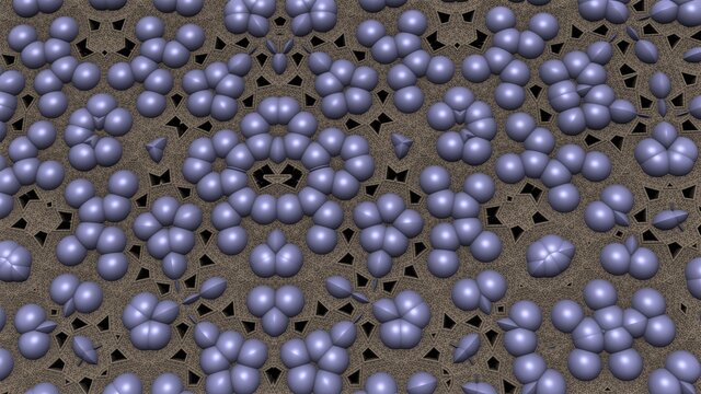 Structured relief background of a 3D factal pattern 076m © Edition Hackfresse