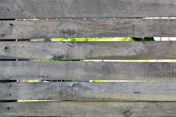 Gray old horizontally arranged boards, background, texture