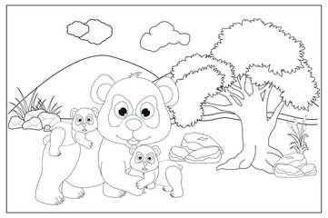 coloring animal sheet for kids