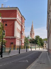 red brick building in Moscow, krutitskiy discrete
