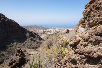 village in a valley between mountains in Tenerife