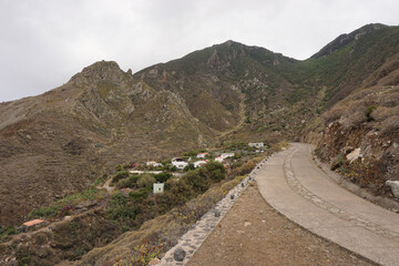 village in a valley between mountains in Tenerife