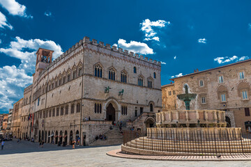Il centro storico di Perugia, un insieme di storia, arte e cultura - obrazy, fototapety, plakaty