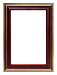 Obraz premium Wooden frame for paintings, mirrors or photo isolated on white background