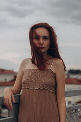 young woman on the beach