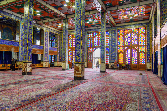 Interior of Hazireh Mosque in Yazd. Iran