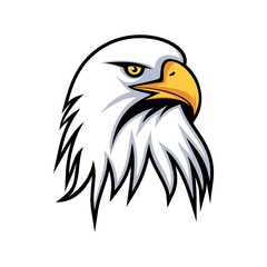 EAGLE HEAD LOGO DESIGN ICON ILLUSTRATION VECTOR