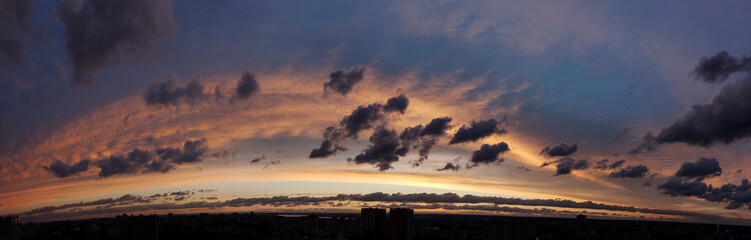 Sunrise over the city